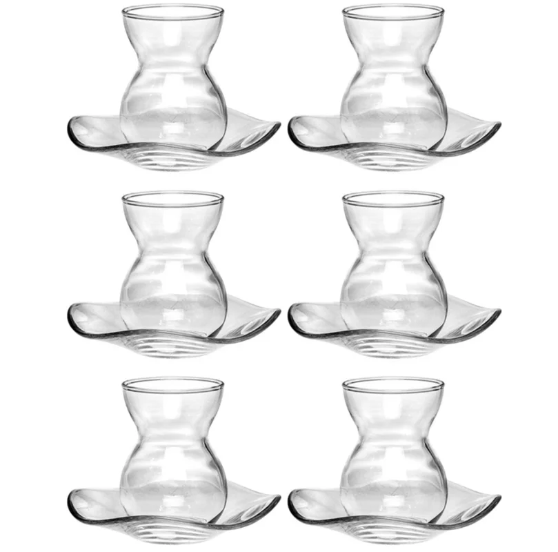 ست فنجان و نعلبکی پاشاباغچه سری دانتل 96574 بسته 6 نفره